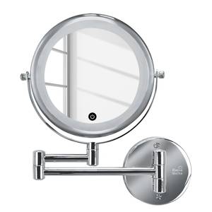 Miroir grossissant Lumi Chrome / Miroir en verre - Argenté