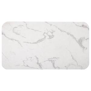 Table basse Joppa Imitation marbre blanc / Noir