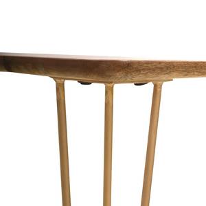 Table Silian Manguier massif / Métal - Manguier / Doré - Manguier - 160 x 90 cm