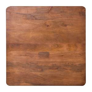 Eettafel Silian massief mangohout/metaal - mangohout/goudkleurig - Mango - 100 x 100 cm