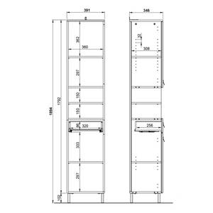 Hochschrank Tulsa Weiß