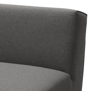 Chaise longue Elements geweven stof - Stof TBO: 19 woven grey - Longchair vooraanzicht rechts