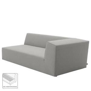 Chaise longue Elements geweven stof - Stof TBO: 29 moody grey - Longchair vooraanzicht links