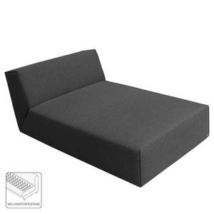 Ligfauteuil Elements geweven stof - Stof TBO: 9 anthrazite - Zonder slaapfunctie