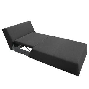 Chaise relax Elements Tissu - Tissu TBO : 9 anthrazite - Avec fonction couchage