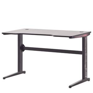 Gaming-tafel MC Racing Basic 2 (met LED-verlichting) - staal - carbon look/zwart