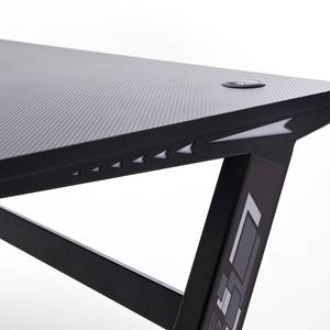 Gaming-tafel MC Racing Basic 5 (met LED-verlichting) - staal - carbon look/zwart
