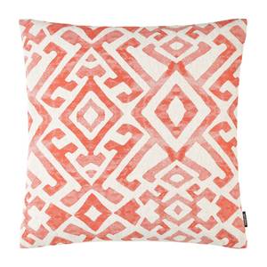 Housse de coussin Elani Tissu mélangé - Corail - 40 x 40 cm