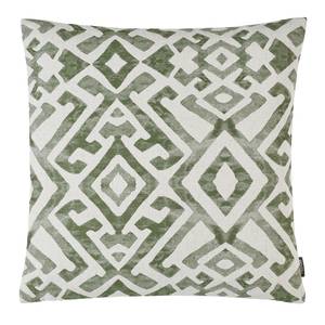 Housse de coussin Elani Tissu mélangé - Vert olive - 50 x 50 cm