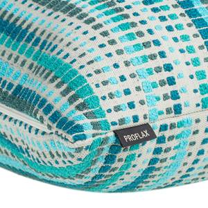 Housse de coussin Castilla Tissu mélangé - Turquoise