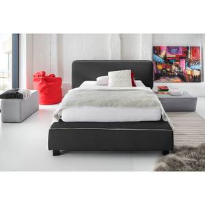 Boxspringbett Dochamps Webstoff - Anthrazit - 120 x 200cm - H3