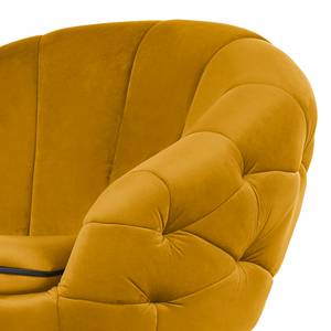 Fauteuil Lugos fluweel - Goudgeel