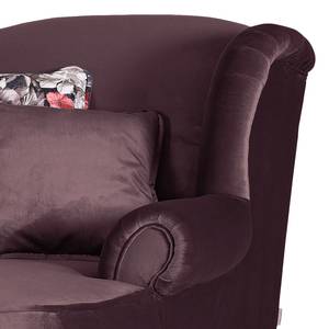 Fauteuil bergère Lusse Revêtement : rose vif<br>1 coussin : motif à fleurs - Rose vif