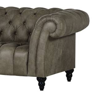 Fauteuil Boyce echt leer - Nootmuskaat