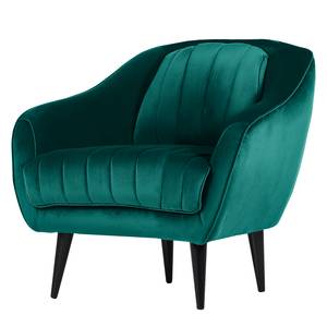 Fauteuil Margon Bleu pétrole - Bleu pétrole - Noir