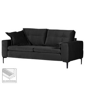 Sofa Jomala (2-Sitzer) Samt - Schwarz