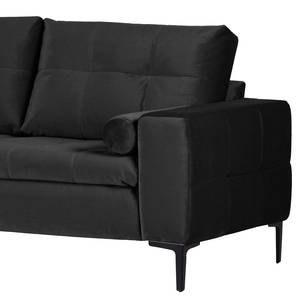 Sofa Jomala (2-Sitzer) Samt - Schwarz