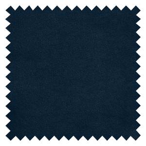 Méridienne Lusse Revêtement : bleu marine<br>1 coussin : motif à fleurs - Bleu marine - Accoudoir monté à droite (vu de face)