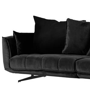 Bigsofa Beckley Samt - Schwarz