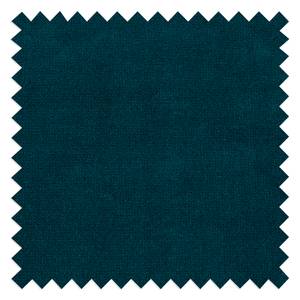 Canapé d’angle Morada I Revêtement : gris<br>Coussins : bleu pétrole - Gris / Bleu pétrole - Méridienne longue à gauche (vue de face)