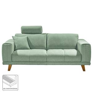 Sofa Pomos (2-Sitzer) Webstoff - Mintgrau