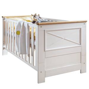 Lit enfant Mantilly Blanc - Bois massif - 80 x 78 x 144 cm