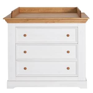 Commode à langer Mantilly Blanc - Bois massif - 109 x 92 x 85 cm