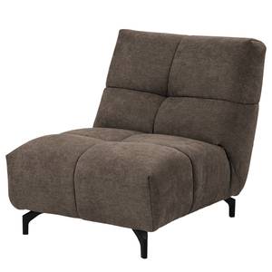 Ecksofa Bellmore III Microfaser - Taupe - Mit Kopfstütze