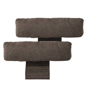 Canapé d’angle Bellmore III Microfibre - Taupe - Avec appui-tête