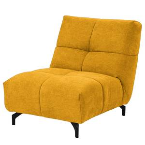 Canapé d’angle Bellmore III Microfibre - Jaune moutarde - Avec appui-tête