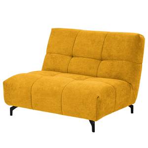 Canapé d’angle Bellmore III Microfibre - Jaune moutarde - Avec appui-tête