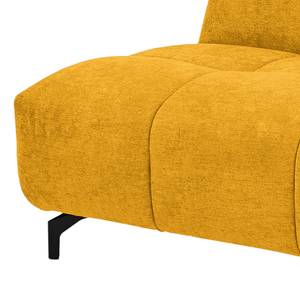 Canapé d’angle Bellmore III Microfibre - Jaune moutarde - Avec appui-tête