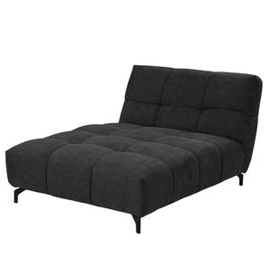 Canapé d’angle Bellmore III Microfibre - Anthracite - Avec appui-tête