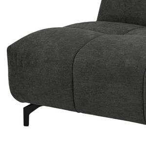 Canapé d’angle Bellmore III Microfibre - Anthracite - Avec appui-tête