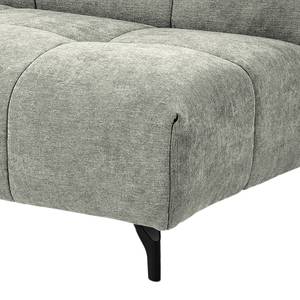 Canapé panoramique Bellmore II Microfibre - Gris clair - Avec appui-tête