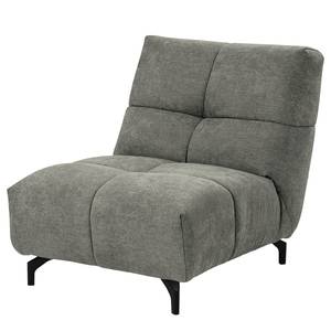 Canapé panoramique Bellmore II Microfibre - Gris - Avec appui-tête