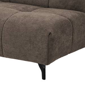 Canapé panoramique Bellmore II Microfibre - Taupe - Avec appui-tête