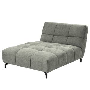 Canapé panoramique Bellmore III Microfibre - Gris clair - Avec appui-tête