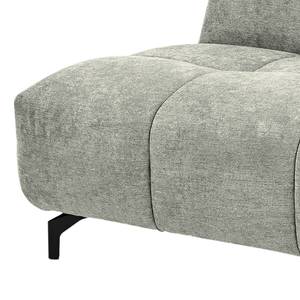 Canapé panoramique Bellmore III Microfibre - Gris clair - Avec appui-tête