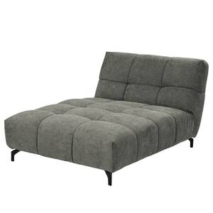 Canapé panoramique Bellmore III Microfibre - Gris - Avec appui-tête