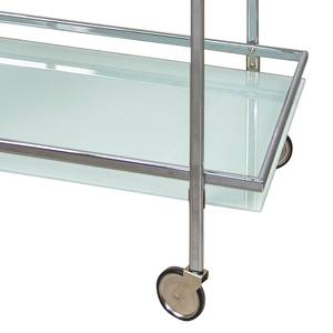 Servierwagen Vonore Glas / Metall - Chrom