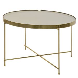 Salontafel Noxon glas/metaal - Goud