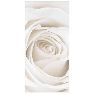 Raumteiler Pretty White Rose Mikrofaser / Polyester - Weiß