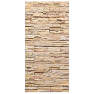 Raumteiler Asian Stonewall Mikrofaser / Polyester - Beige