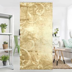 Raumteiler Pergament mit ornamentik Mikrofaser / Polyester - Gold