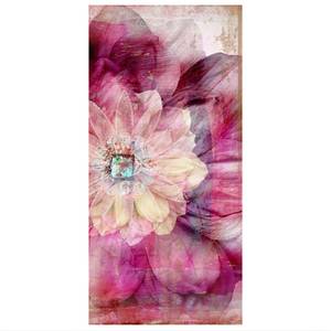 Paneel Grunge Flower microvezel/polyester - meerdere kleuren