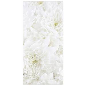 Paneel Dahlia Bloemenzee microvezel/polyester - wit