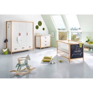 Kinderbett Calimero mit Tafellack Weiß - Holzwerkstoff - 83 x 79 x 149 cm