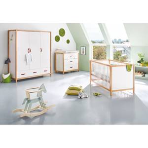 Lit bébé Calimero Blanc - Bois manufacturé - 79 x 83 x 149 cm