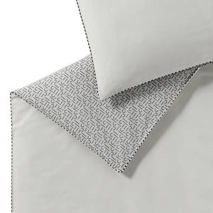 Parure de lit en renforcé Scatter Coton - Gris clair - 135 x 200 cm + oreiller 80 x 80 cm